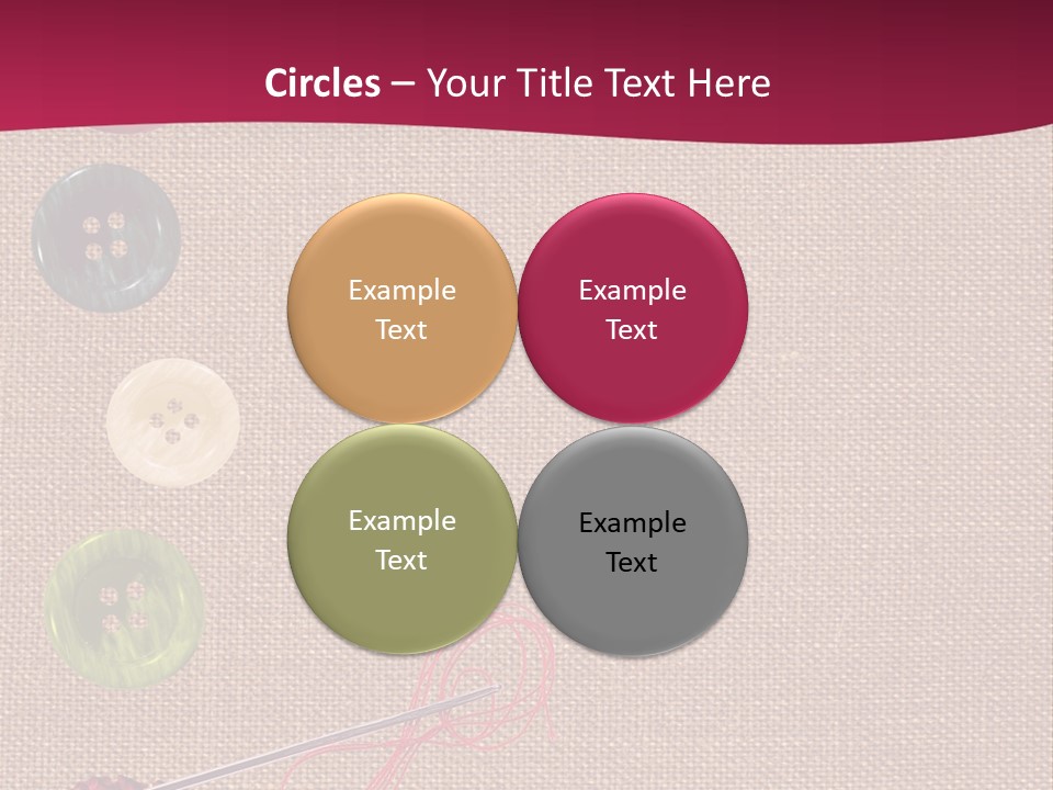 Thread Colorful Darn PowerPoint Template