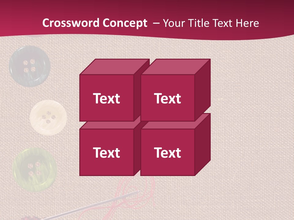 Thread Colorful Darn PowerPoint Template