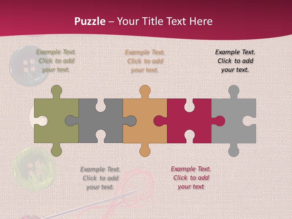 Thread Colorful Darn PowerPoint Template