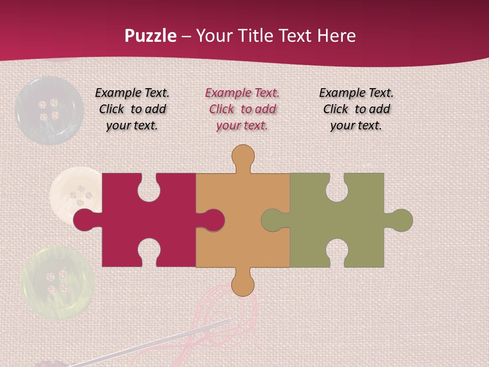 Thread Colorful Darn PowerPoint Template