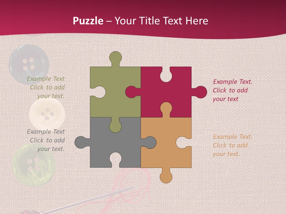 Thread Colorful Darn PowerPoint Template