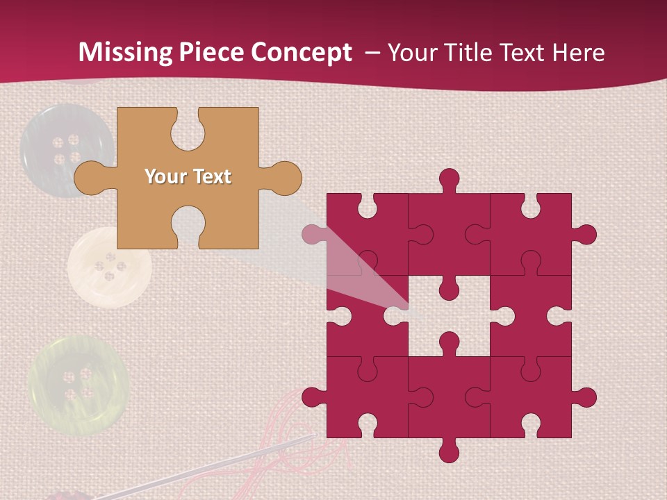 Thread Colorful Darn PowerPoint Template