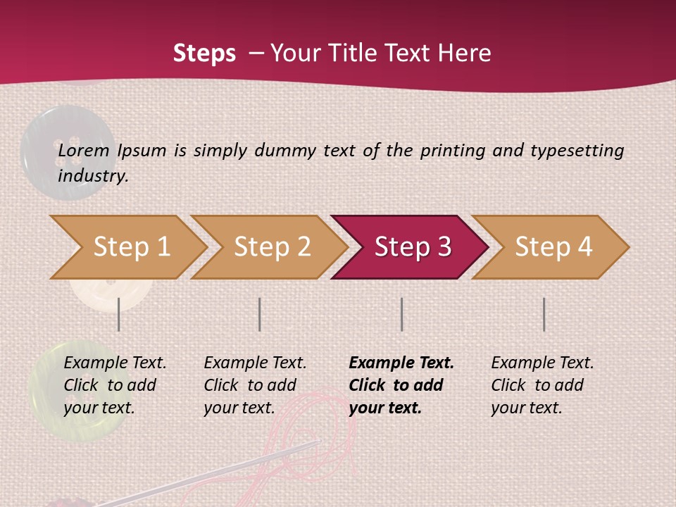 Thread Colorful Darn PowerPoint Template