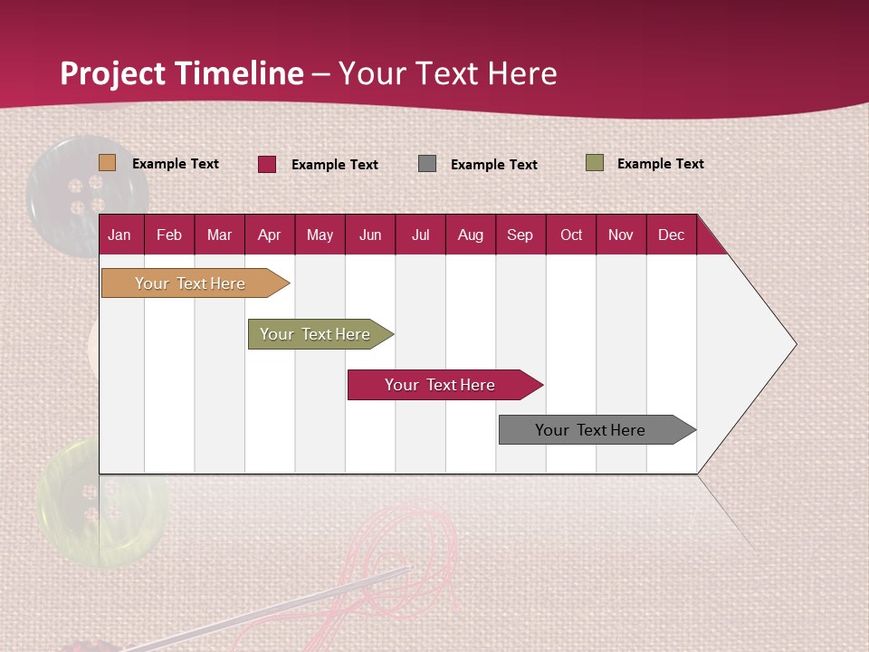 Thread Colorful Darn PowerPoint Template