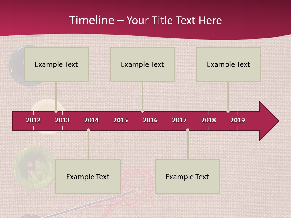 Thread Colorful Darn PowerPoint Template
