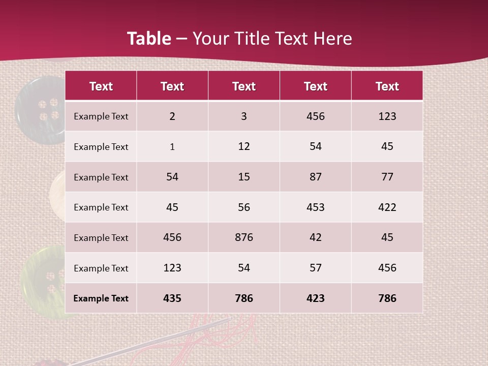 Thread Colorful Darn PowerPoint Template