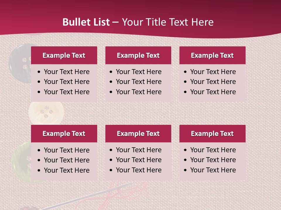 Thread Colorful Darn PowerPoint Template