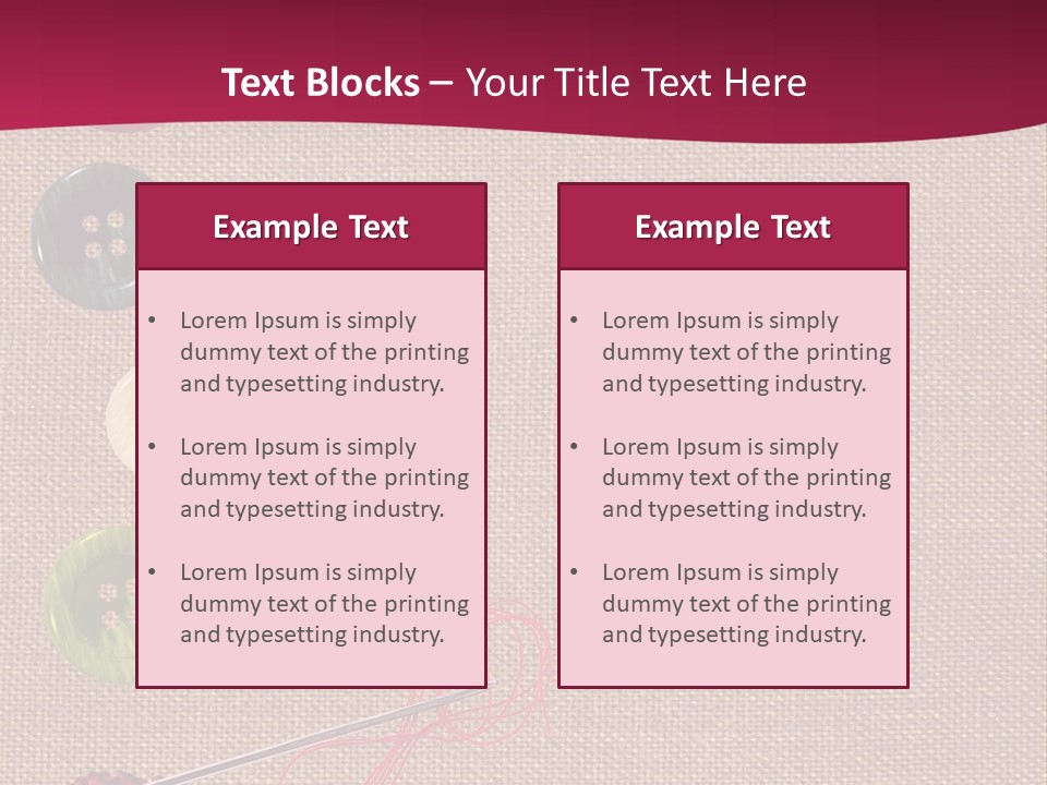Thread Colorful Darn PowerPoint Template
