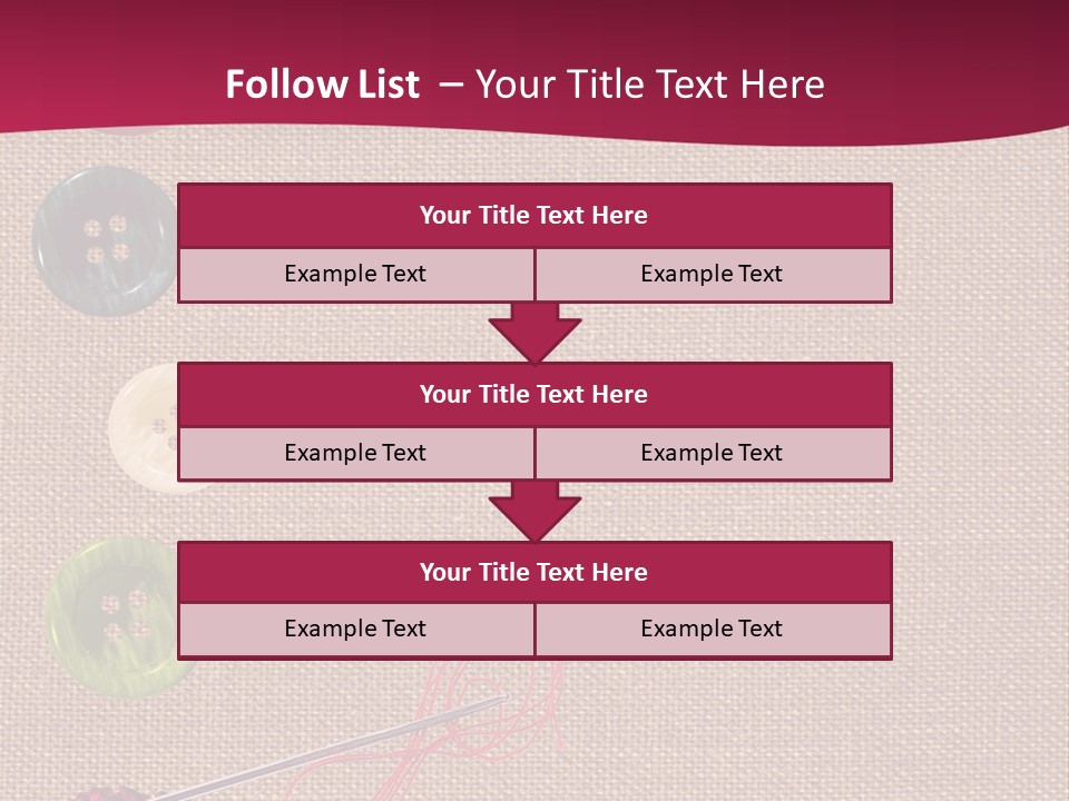 Thread Colorful Darn PowerPoint Template