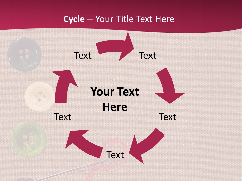 Thread Colorful Darn PowerPoint Template
