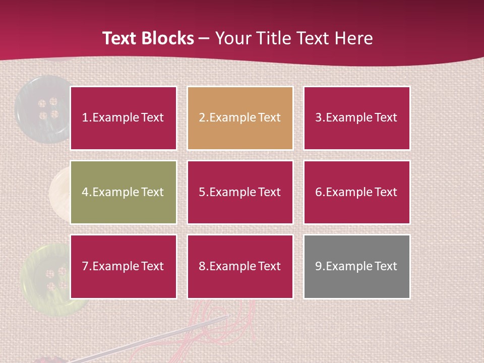 Thread Colorful Darn PowerPoint Template