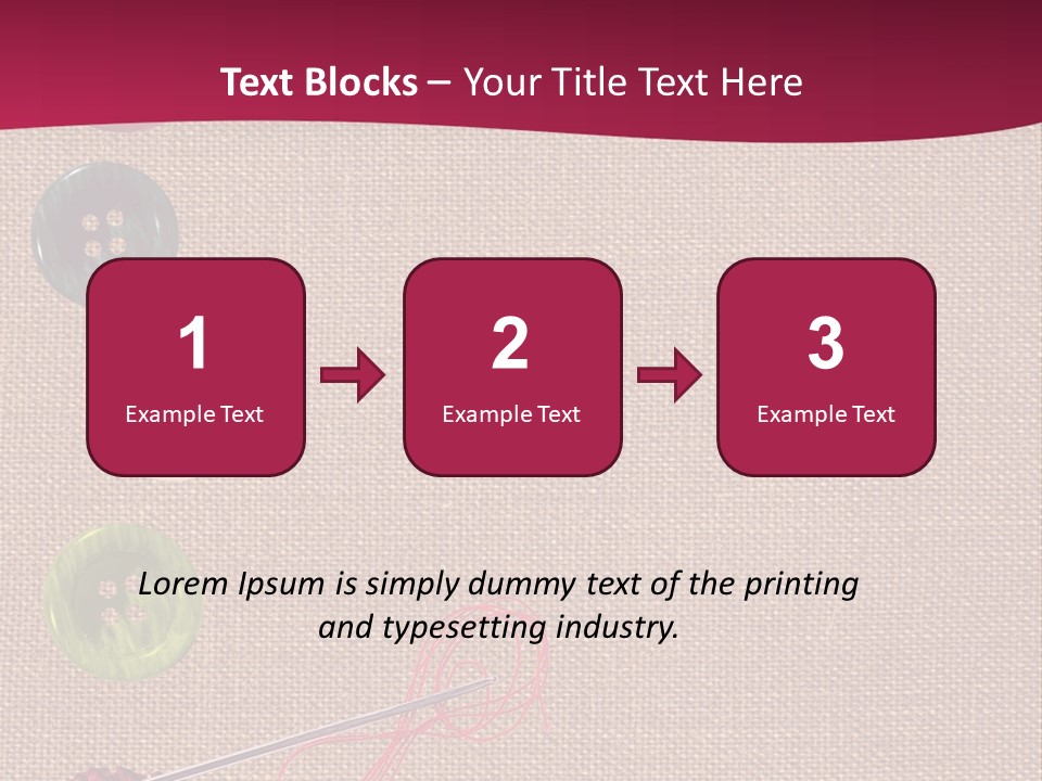 Thread Colorful Darn PowerPoint Template