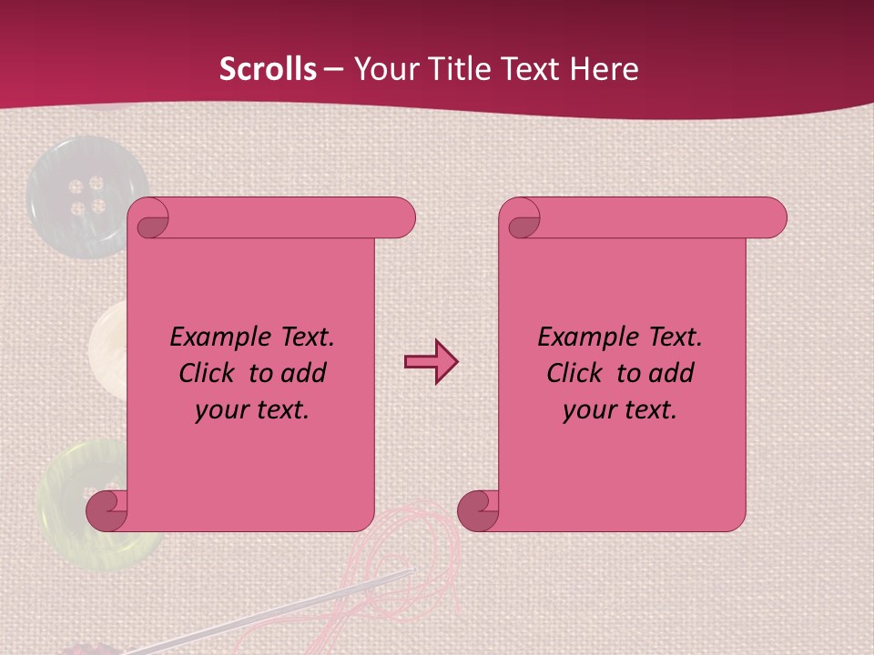 Thread Colorful Darn PowerPoint Template