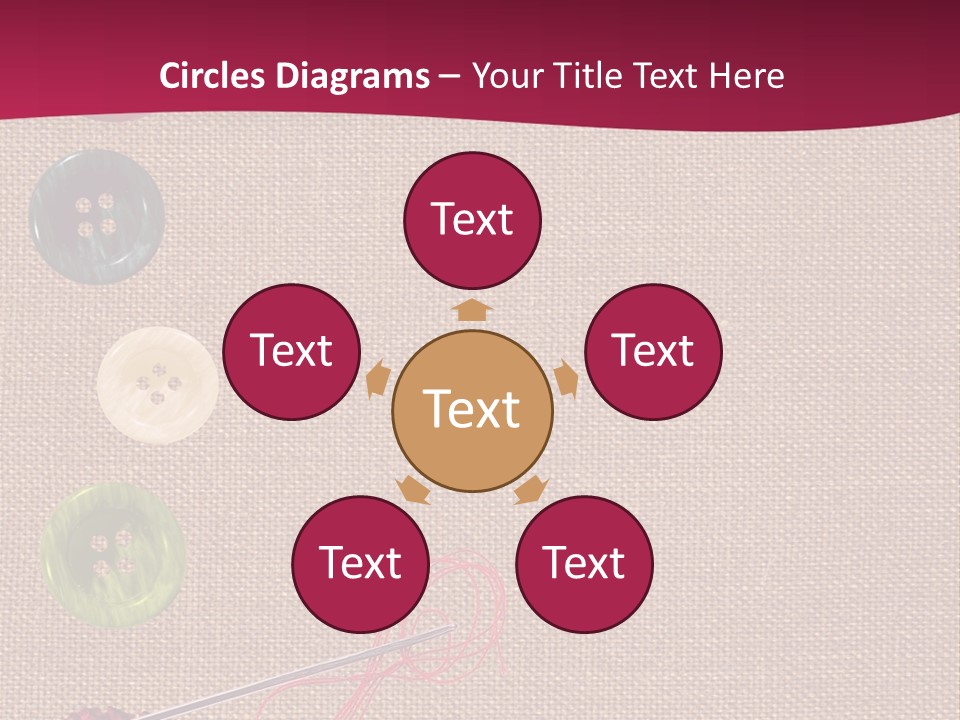 Thread Colorful Darn PowerPoint Template