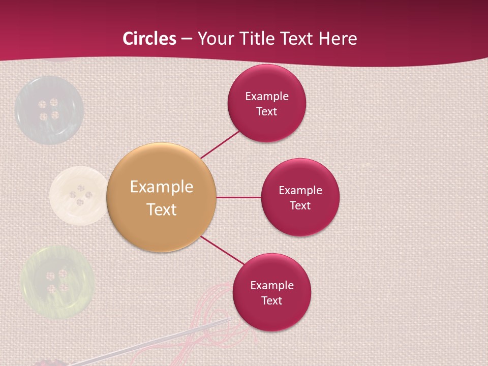 Thread Colorful Darn PowerPoint Template