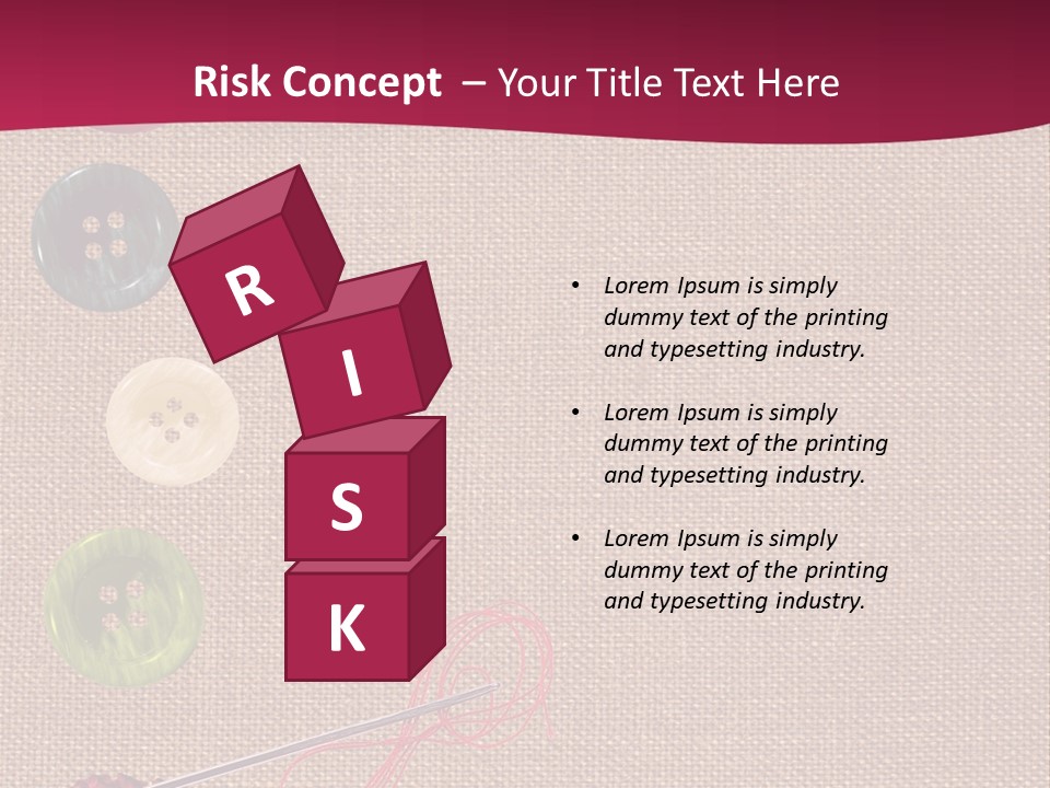 Thread Colorful Darn PowerPoint Template