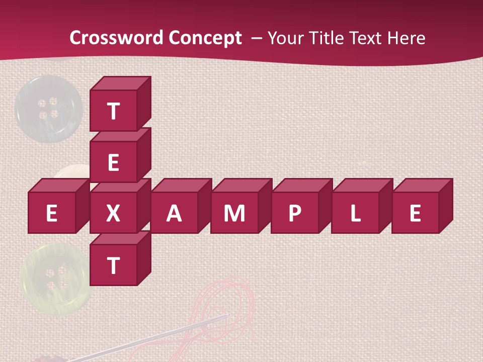 Thread Colorful Darn PowerPoint Template