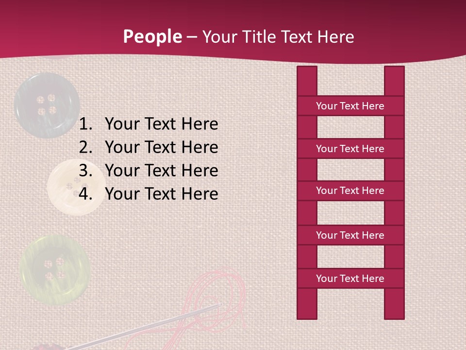 Thread Colorful Darn PowerPoint Template