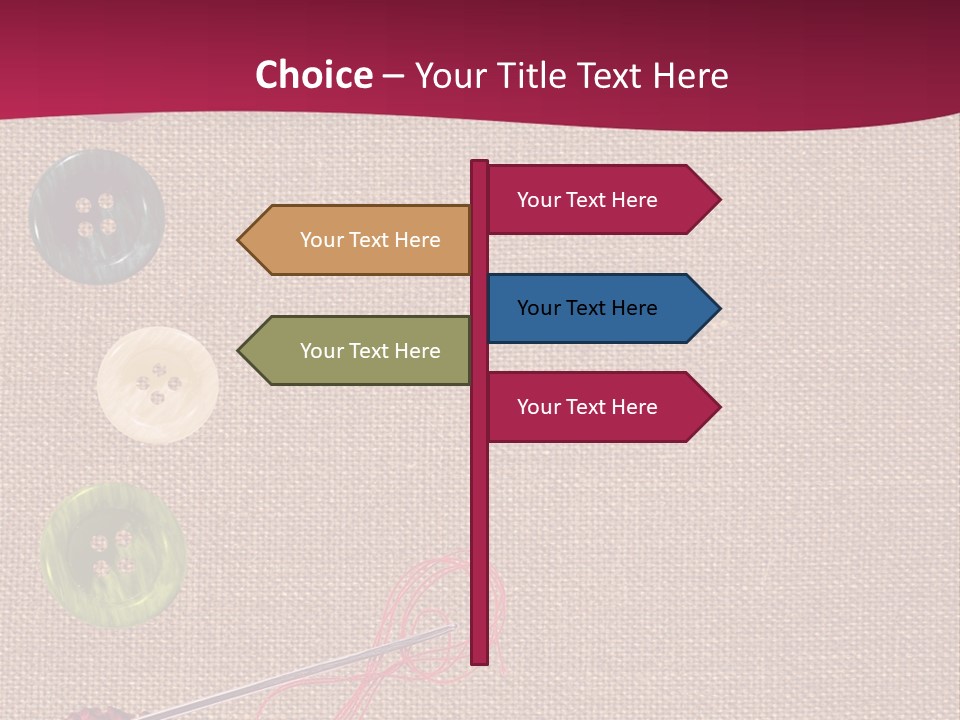 Thread Colorful Darn PowerPoint Template