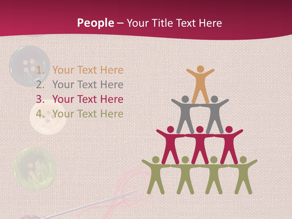 Thread Colorful Darn PowerPoint Template