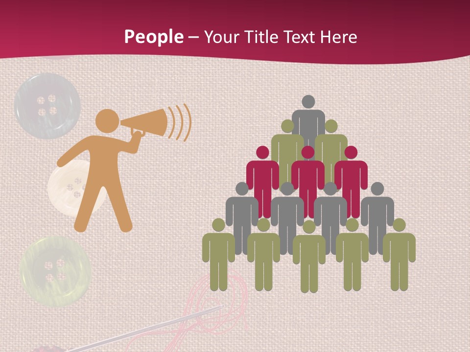 Thread Colorful Darn PowerPoint Template