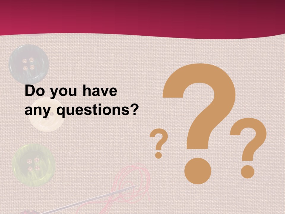 Thread Colorful Darn PowerPoint Template