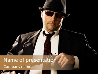Mob  Face PowerPoint Template