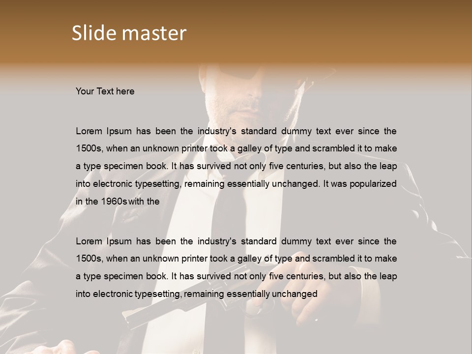 Mob  Face PowerPoint Template