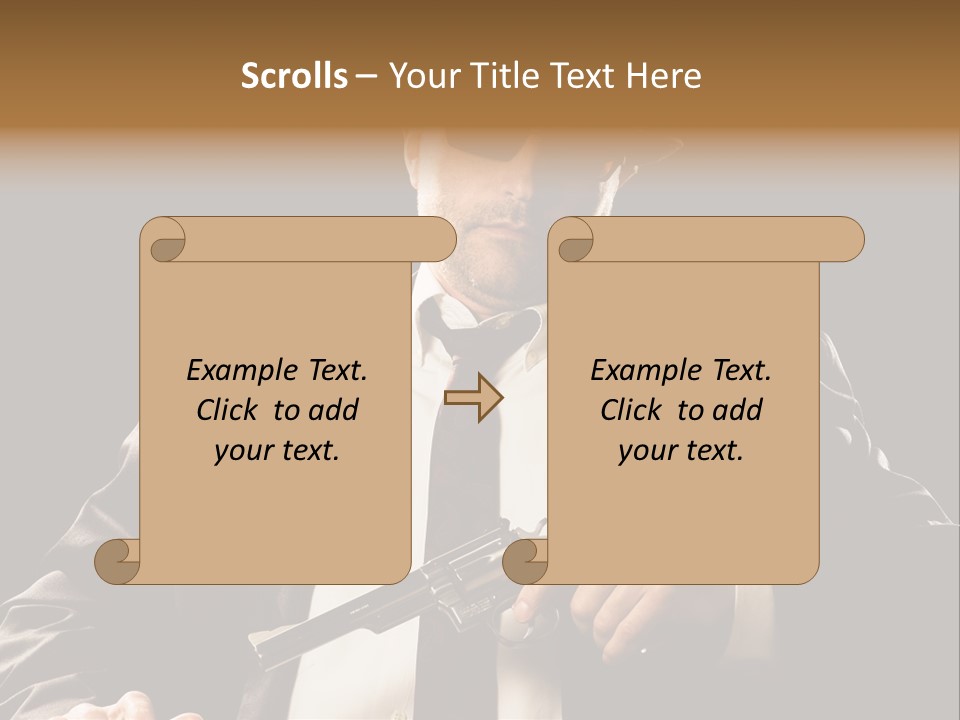 Mob  Face PowerPoint Template