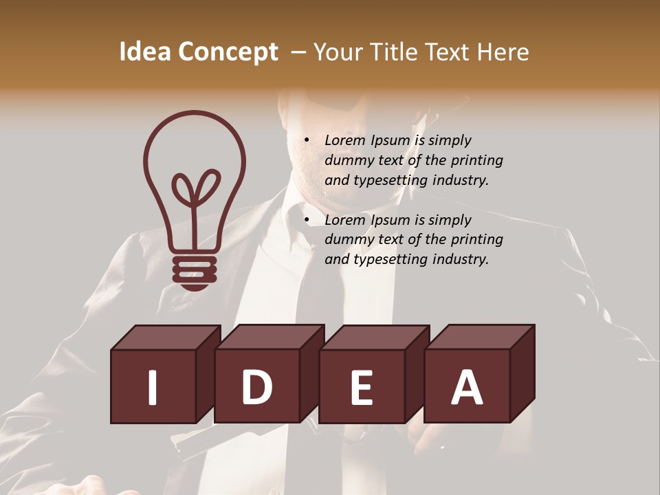 Mob  Face PowerPoint Template