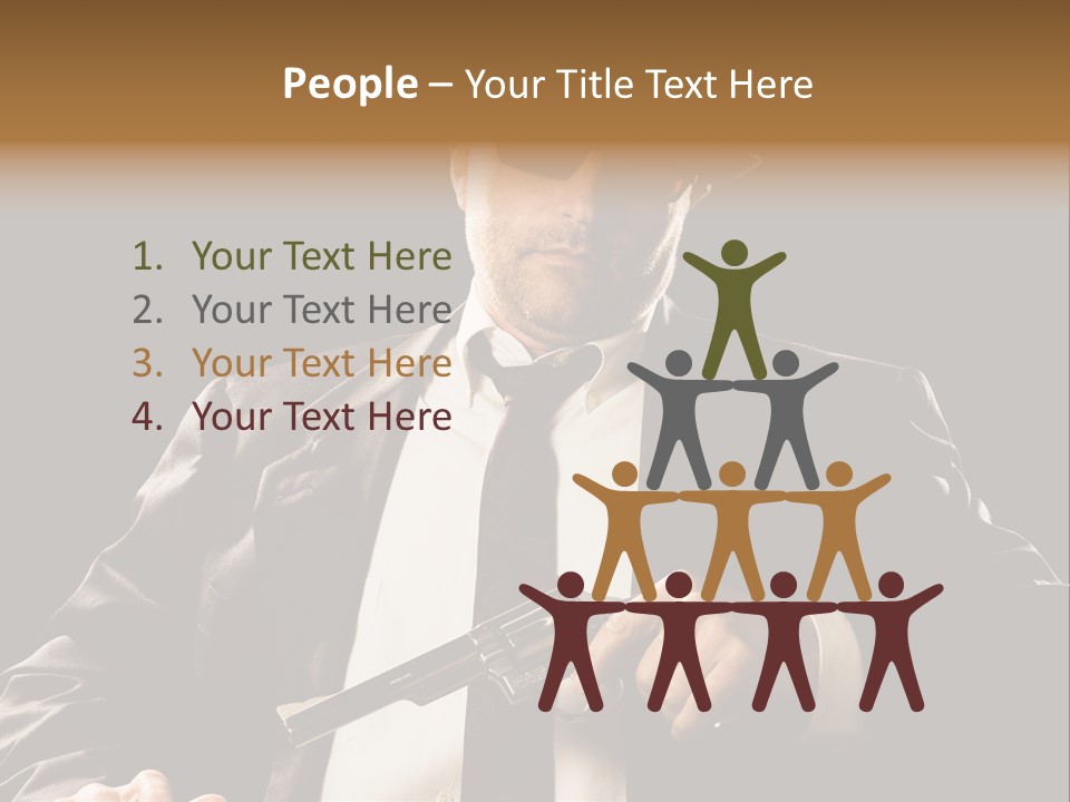Mob  Face PowerPoint Template
