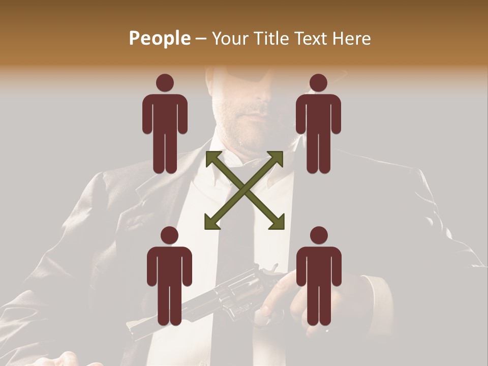 Mob  Face PowerPoint Template