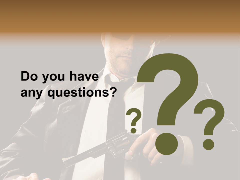 Mob  Face PowerPoint Template