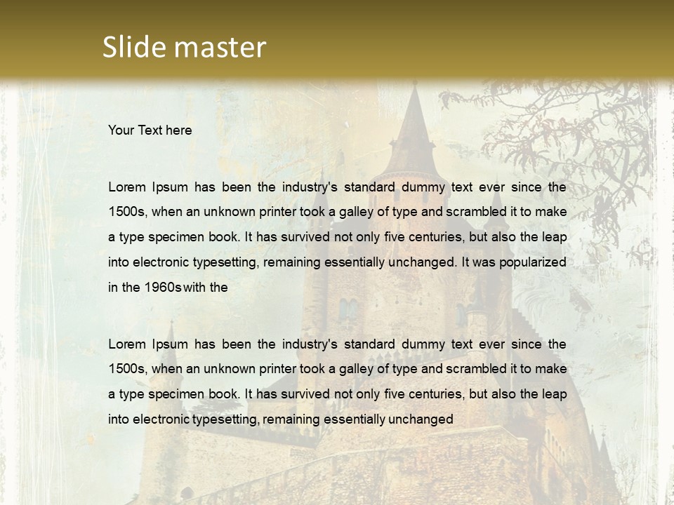Segovia Texture Style PowerPoint Template