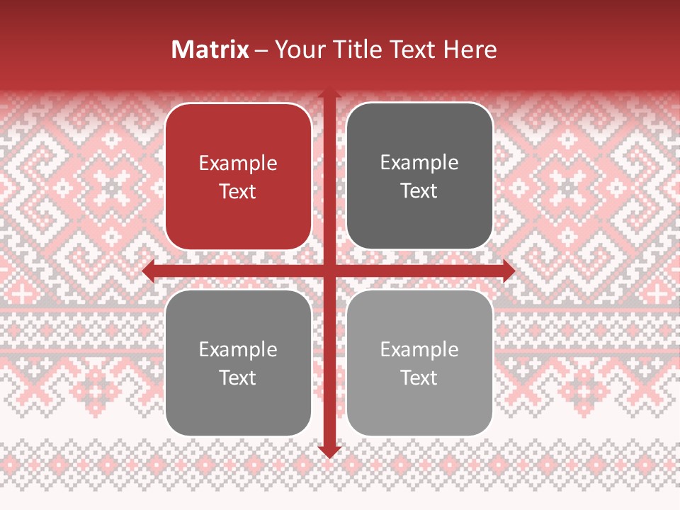 Knitting Culture Figure PowerPoint Template