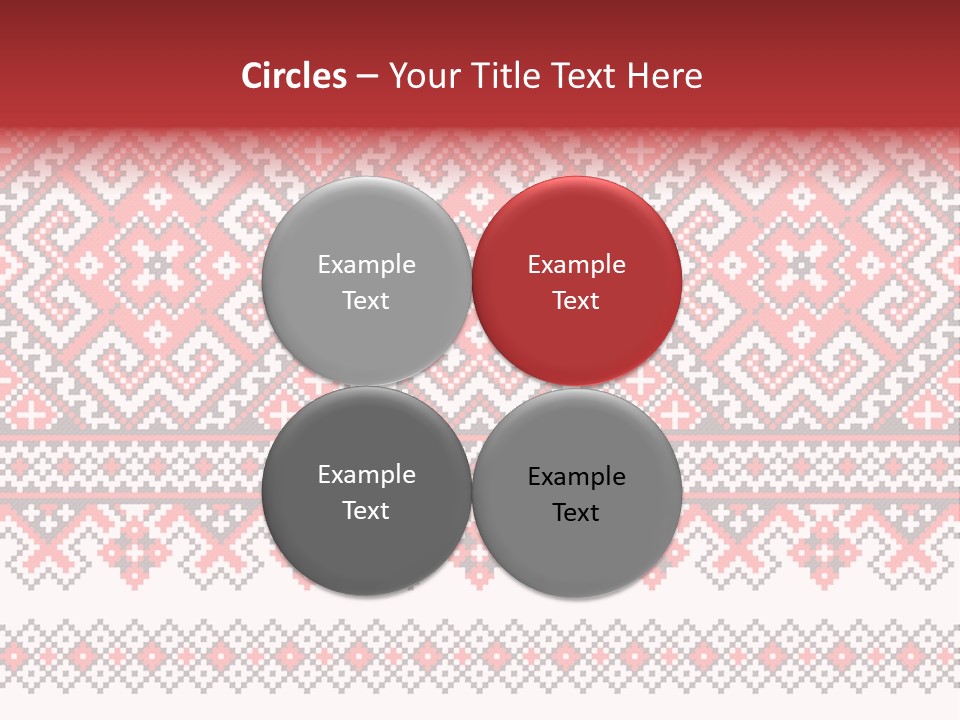 Knitting Culture Figure PowerPoint Template