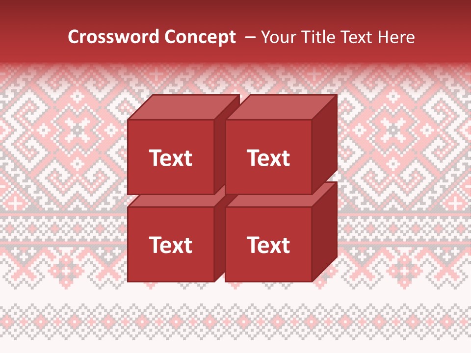 Knitting Culture Figure PowerPoint Template