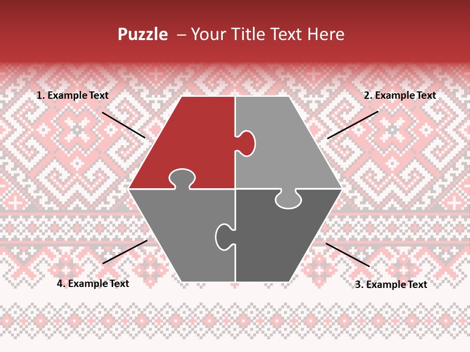 Knitting Culture Figure PowerPoint Template