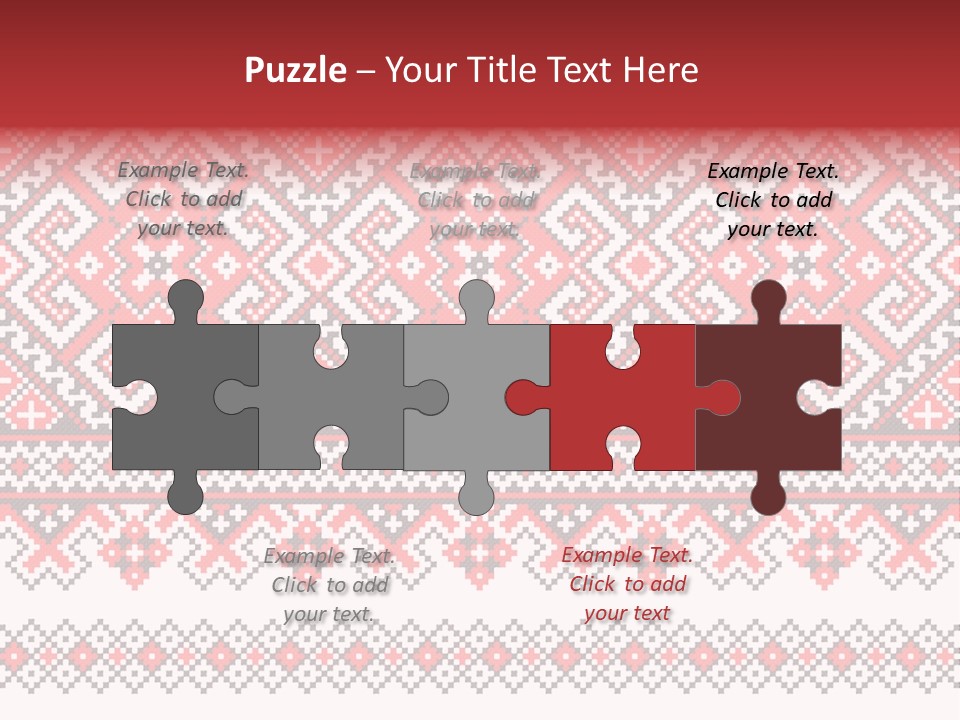 Knitting Culture Figure PowerPoint Template