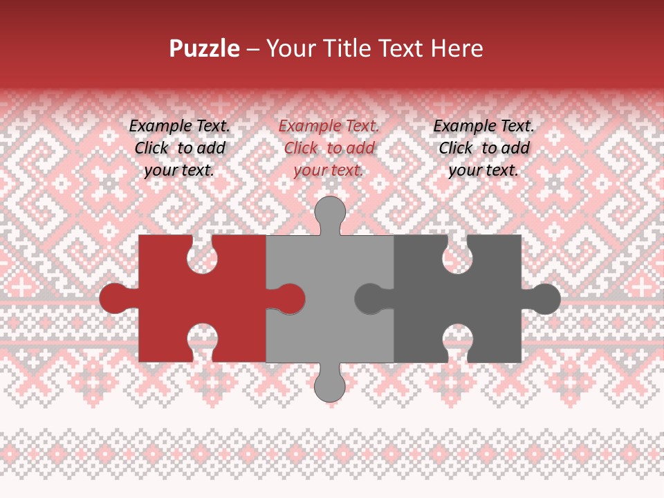 Knitting Culture Figure PowerPoint Template