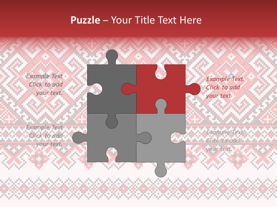 Knitting Culture Figure PowerPoint Template