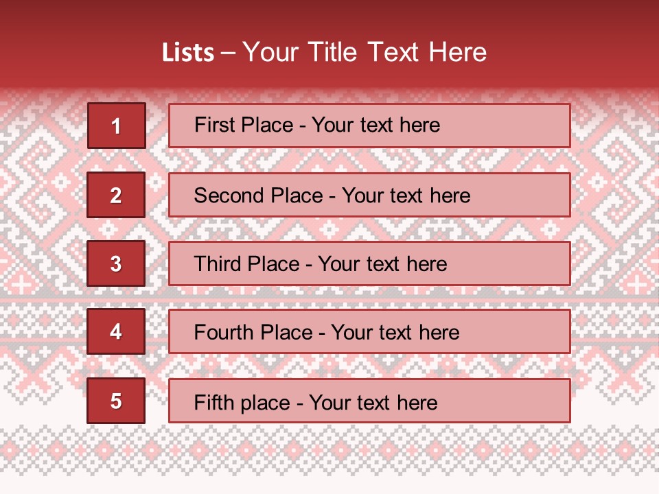 Knitting Culture Figure PowerPoint Template