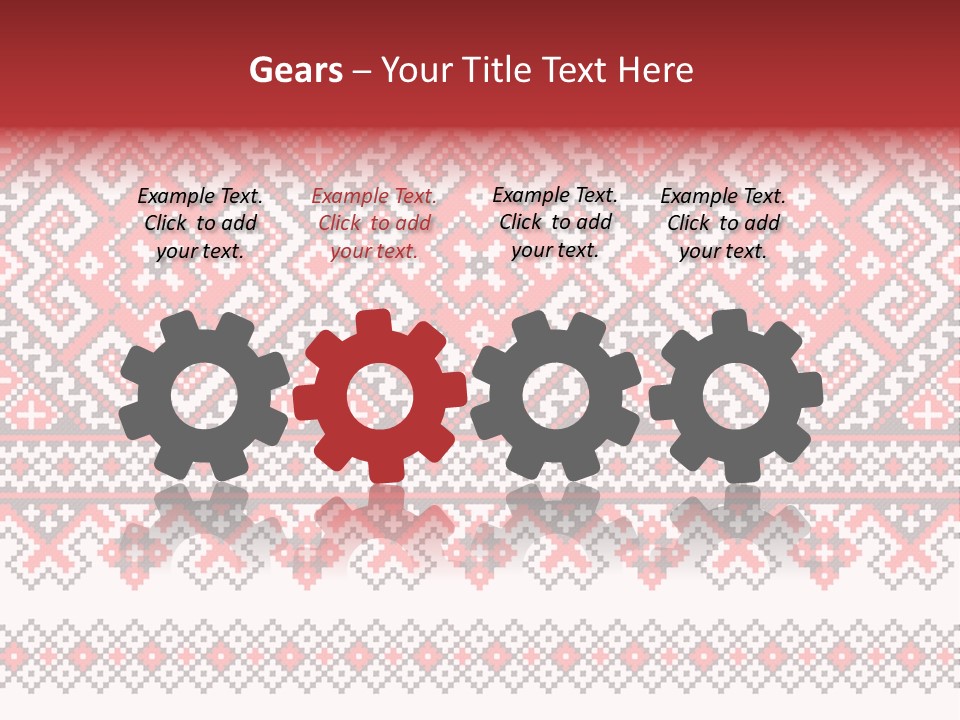 Knitting Culture Figure PowerPoint Template