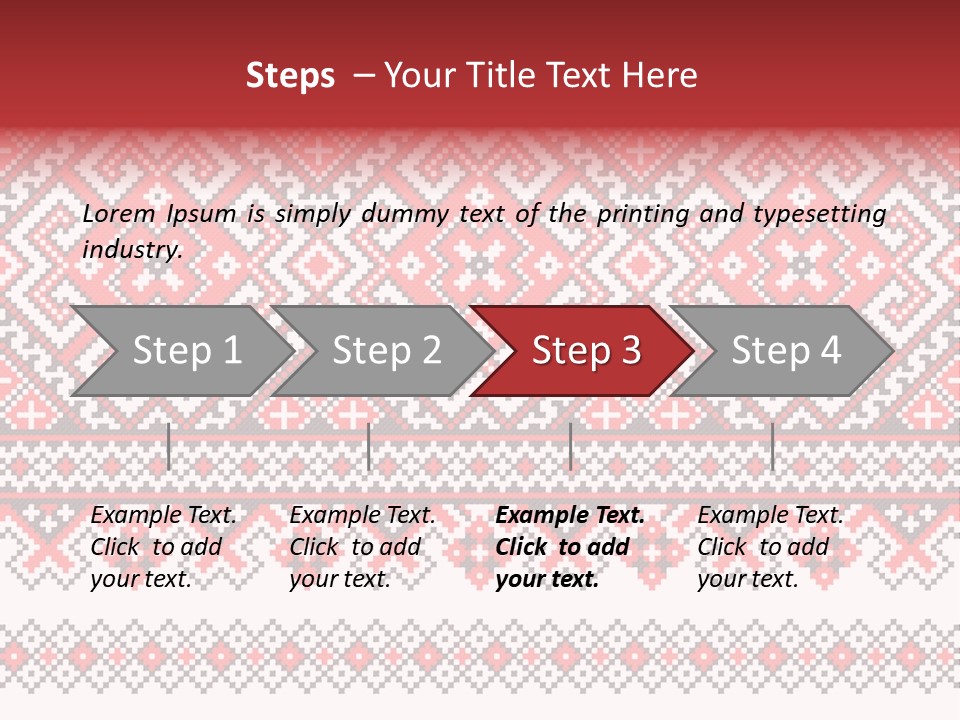 Knitting Culture Figure PowerPoint Template