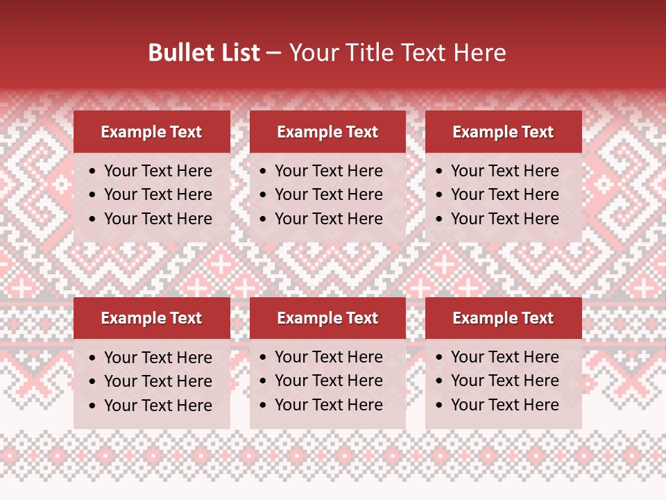 Knitting Culture Figure PowerPoint Template