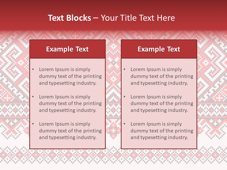 Knitting Culture Figure PowerPoint Template