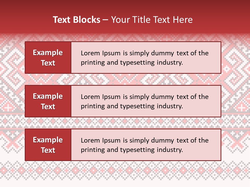 Knitting Culture Figure PowerPoint Template