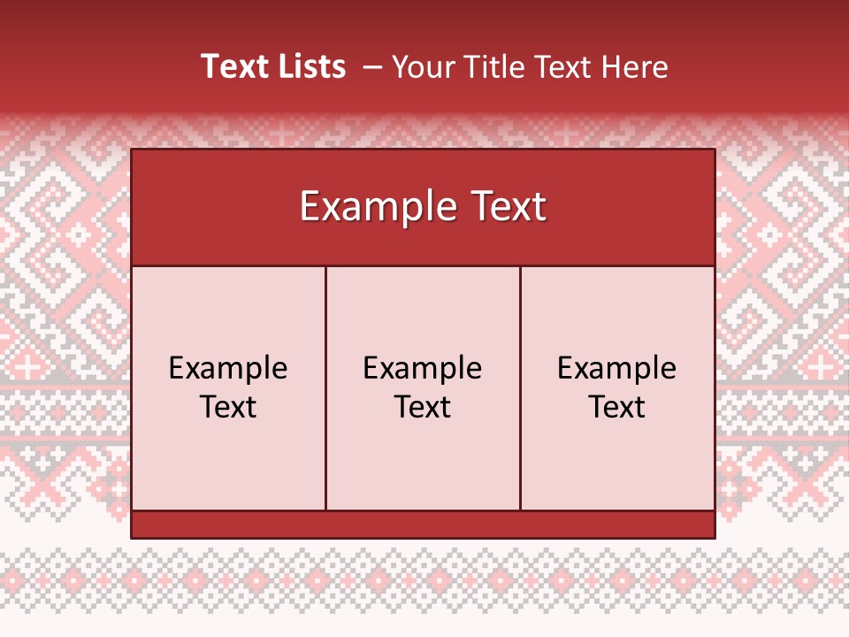 Knitting Culture Figure PowerPoint Template