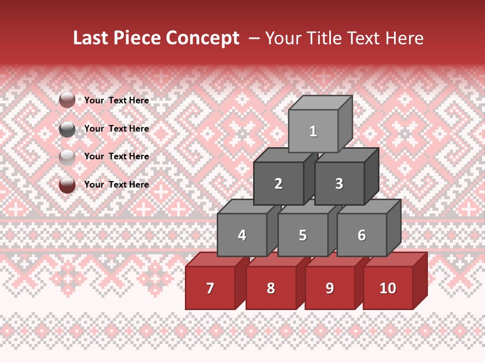 Knitting Culture Figure PowerPoint Template