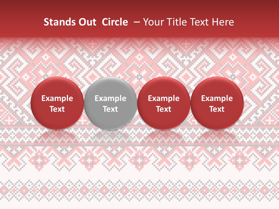 Knitting Culture Figure PowerPoint Template